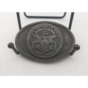 Vintage 1974‎ Western Belt Buckle $20 Gold Eagle